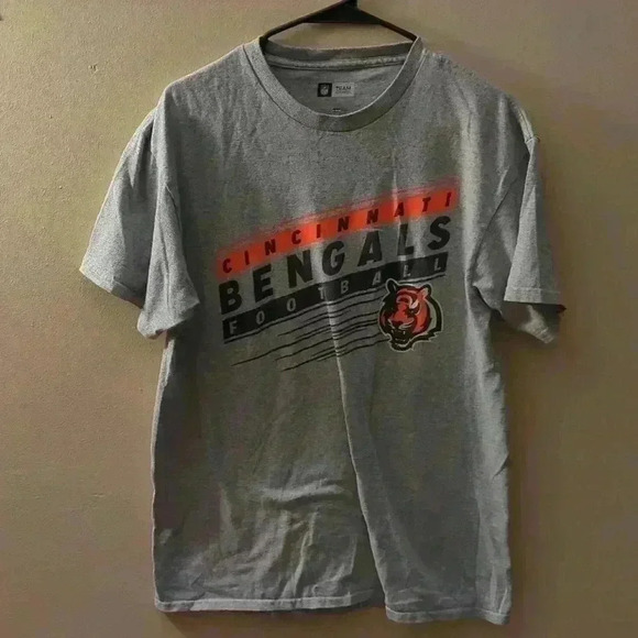 NFL Cincinnati Bengals tshirt, gray and orange, medium - Picture 2 of 5
